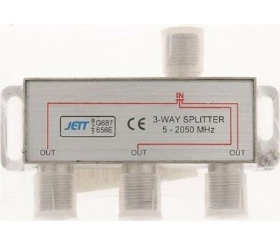 Сплиттер СИГНАЛ (6450) Сплиттер 3-WAY 5-2050МГц, с проходом по питанию