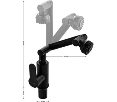 Смеситель для кухни BRIMIX 5903 Смеситель для кухонной мойки и раковины , шаровый, из высокопрочного пластика АБС , поворотный излив и аэратор, цвет ЧЕРНЫЙ.