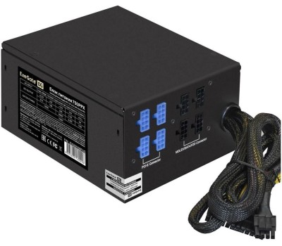 Блок питания EXEGATE EX292336RUS Блок питания 750W 750PPX (ATX, APFC, КПД 80% (80 PLUS), 14cm fan, 20+4pin, 2x(4+4)pin, 6xPCI-E, 10xSATA, 4xIDE, Cable Management,
