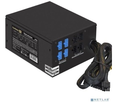 Блок питания EXEGATE EX292336RUS Блок питания 750W 750PPX (ATX, APFC, КПД 80% (80 PLUS), 14cm fan, 20+4pin, 2x(4+4)pin, 6xPCI-E, 10xSATA, 4xIDE, Cable Management,
