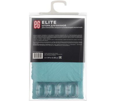 Штора для ванной ЕГ (547) ELITE Штора для ванной Бирюзовый