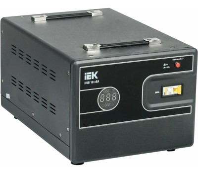 IEK Стабилизатор напряжения Hub 10кВА однофазный черный (IVS21-1-010-13)