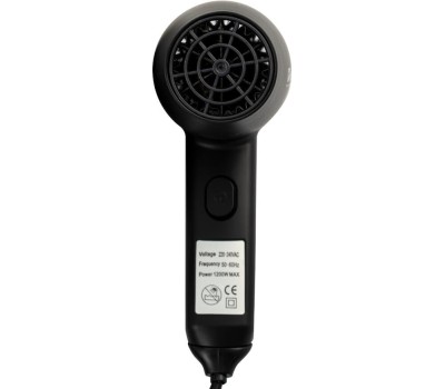 Аксессуары для ванной комнаты и туалета GFMARK 6813 Фен для волос в ванную комнату с боковым креплением, с розеткой, 1200W, черного цвета