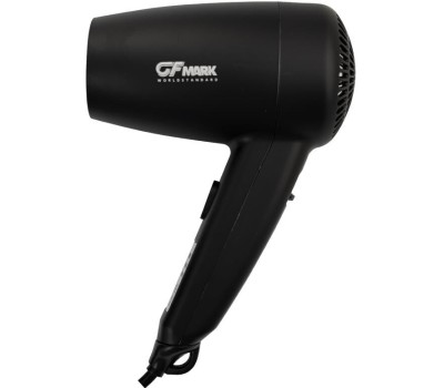 Аксессуары для ванной комнаты и туалета GFMARK 6813 Фен для волос в ванную комнату с боковым креплением, с розеткой, 1200W, черного цвета
