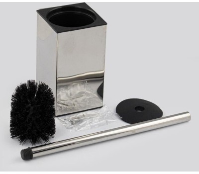 Аксессуары для ванной комнаты и туалета САНАКС 80175 Ерш для унитаза квадратный, настенный, АНТИВАНДАЛЬНЫЙ, из нержавеющей стали марки SUS 304, цвет ХРОМ