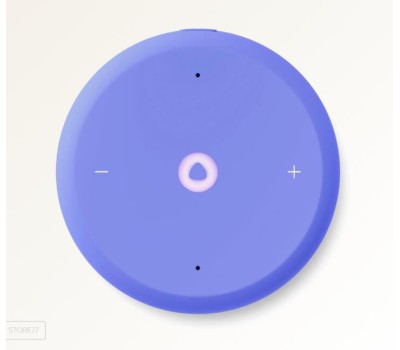 Умная колонка ЯНДЕКС YNDX-00028VIO Станция Лайт 2 с Алисой, без часов, 6 Вт, модель (фиолетовый)