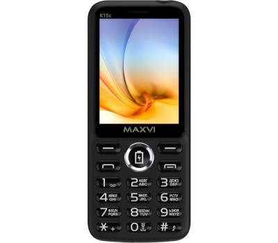 Телефон мобильный MAXVI K15c black