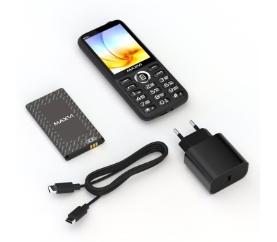 Телефон мобильный MAXVI K15c black