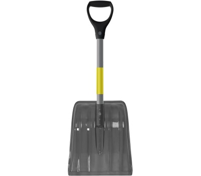 Лопата LUCKY WAY LBPKN002 85*31*8 ковш ПК №1 дымчатый Авто/черенок алюминий желтый с накладкой/D-ручка черная