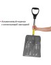 Лопата LUCKY WAY LBPKN002 85*31*8 ковш ПК №1 дымчатый Авто/черенок алюминий желтый с накладкой/D-ручка черная