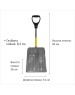 Лопата LUCKY WAY LBPKN002 85*31*8 ковш ПК №1 дымчатый Авто/черенок алюминий желтый с накладкой/D-ручка черная