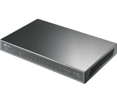 TP-LINK SMB TP-Link TL-SG1210P Настольный коммутатор с 9 гигабитными портами RJ45 (8 портов PoE+) и портом SFP