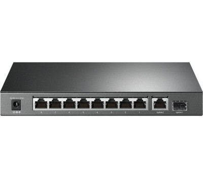 TP-LINK SMB TP-Link TL-SG1210P Настольный коммутатор с 9 гигабитными портами RJ45 (8 портов PoE+) и портом SFP