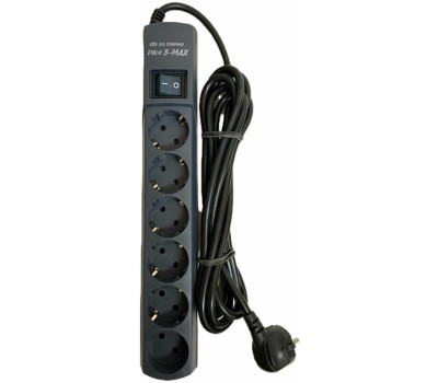 PILOT ZIS Сетевой фильтр S-MAX 3м {5 евро, 1 росс., увеличенная мощность 3500 Вт}