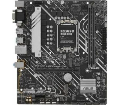 ASUS Материнская плата PRIME H610M-A D4-CSM, Socket LGA 1700, Intel H610, mATX, Ret