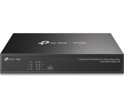 TP-LINK SMB TP-Link VIGI NVR1004H-4P 4-канальный сетевой видеорегистратор с поддержкой PoE+