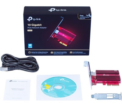 TP-LINK Сетевой адаптер TX401 (10G Ethernet, PCI Express x4, 10000Mbs) (TX401)