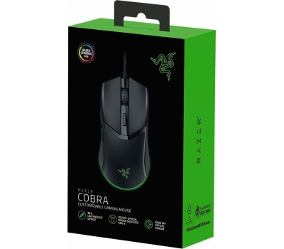 RAZER Мышь проводная Cobra, игровая, оптическая, USB, 8500dpi, черный [rz01-04650100-r3m1]