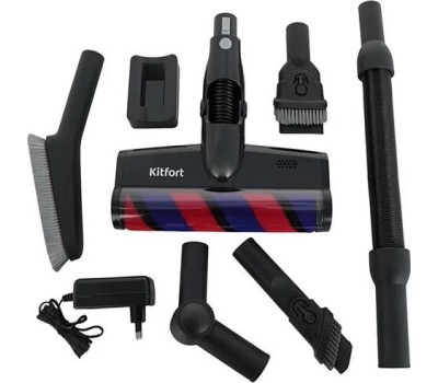 Пылесос KITFORT Ручной пылесос (handstick) КТ-561, 500Вт, черный/красный