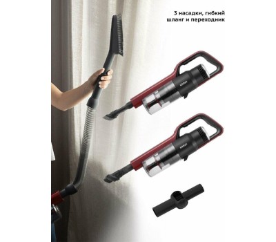 Пылесос KITFORT Ручной пылесос (handstick) КТ-561, 500Вт, черный/красный