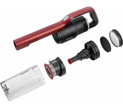 Пылесос KITFORT Ручной пылесос (handstick) КТ-561, 500Вт, черный/красный