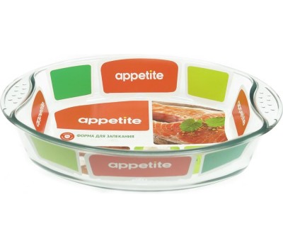 Форма APPETITE Форма стекл прям 30х20х6см/2,0л с руч ТМ