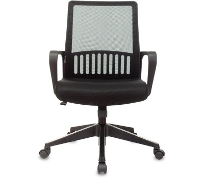 Кресло компьютерное БЮРОКРАТ Кресло MC-201, сетка/ткань, до 120кг, черный