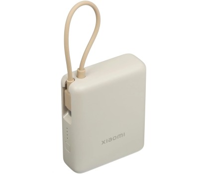 Аккумулятор внешний XIAOMI Внешний аккумулятор со встроенным кабелем 33W Power Bank 10000mAh (Integrated Cable) бежевый