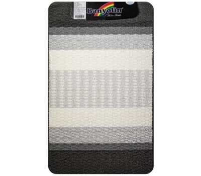 САНАКС - Коврик в ванную СТАР-ЛООП, одинарный. СЕРЫЙ, 550 х 900 мм, 100% полиэстер 00811