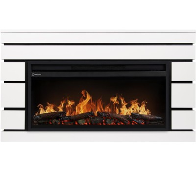 Камин электрический ELECTROLUX Каминокомплект: Очаг EFP/P-3620LS, портал Moderno 36 белый, черный, р/в