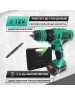 Дрель-шуруповерт ZITREK Greenpower 12-Li (12В, Li-ion аккумулятор 2шт, ЗУ, кейс, бита) 063-4074