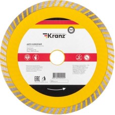 Диск алмазный KRANZ (KR-90-0133) Диск алмазный отрезной Turbo волна 180x22,2x2,2x10мм
