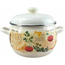 Кастрюля ЛЫСЬВА 42164АП2 Капрезе эмал 5,0л