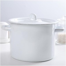 Кастрюля СИБИРСКИЕ ТОВАРЫ С41612 С41612.3 С41612.П С41612.3СГ эмал 3,5л цил б/рис