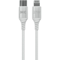 Кабель MORE CHOICE (4620202554192) K69ia 2м USB 3.0A PD 27W для Lightning ng 8-pin Type-C - 2м , белый