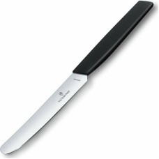 VICTORINOX Нож кухонный Swiss Modern (6.9003.11) стальной столовый лезв.110мм прямая заточка черный