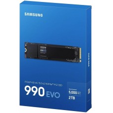 Накопитель SSD SAMSUNG SSD накопитель 990 EVO 2ТБ, M.2 2280, PCIe 4.0 x4, NVMe, M.2 [mz-v9e2t0bw]