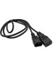 LANMASTER Шнур питания LAN-PP19/14-5.0-BK C19-С14 проводник.:3x0.75мм2 5м 220В 10А черный