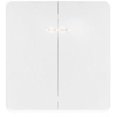 KRANZ Выключатель ROUND 2 кл с подсветкой 10А с/у перламутр