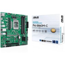 Материнская плата ASUS Материнская плата PRO B860M-C-CSM LGA1851 mATX 4xDDR5 2xPCIEx16 PCIEx1 USB-C 2xDP HDMI 2xM.2 GLAN