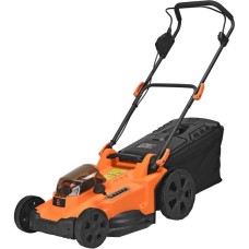 ELFY Газонокосилка аккумуляторная ELM3643CBPS, 43см, несамоходная, 4Ач, с 2 АКБ, с ЗУ [100064193718]