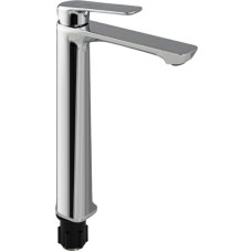 FABIA - Смеситель для раковины, шаровый, литой высокий круглый корпус, цвет ХРОМ. 9744