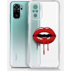 BORASCO Чехол (клип-кейс) для Xiaomi Redmi Note 10/10S ArtWorks прозрачный/рисунок (51606)
