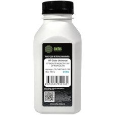 CACTUS Тонер CS-THPCHUС-100 голубой флакон 100гр. для принтера HP Color Universal CF540A/CF400A/CF410A/CF400A/CE310