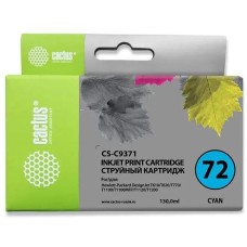 CACTUS Картридж струйный CS-C9371 №72 фото голубой (130мл) для HP DJ T610/T620/T770/T1100/T1100/T1120/T1200 с чипом