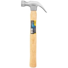 DELI Молоток-гвоздодер DL5250 500 гр Длина: 330 мм. Деревянная рукоять