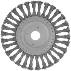 MATRIX Щетка для УШМ 175 мм, посадка 22.2 мм, плоская, крученая проволока 0.5 мм 74636