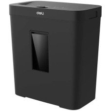 DELI Шредер ET021 черный с автоподачей (секр.P-4) фрагменты 8лист. 12лтр