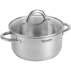 RONDELL Кастрюля Point RDS-1310 2л. d=18см (с крышкой) стальной