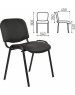 Стул OLSS стул ИЗО черный обивка - кож.зам. рама окрашенная черной порошковой краской